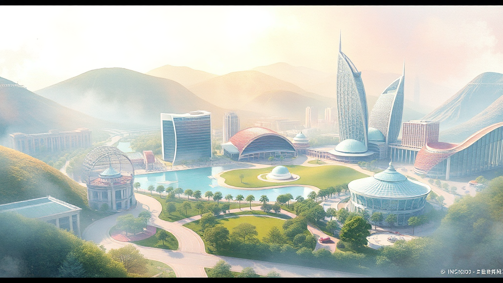 강원랜드, 3조 투자 K-HIT 마스터플랜 발표 4 K-HIT 마스터플랜, 주요 사업은? (watercolor 스타일)