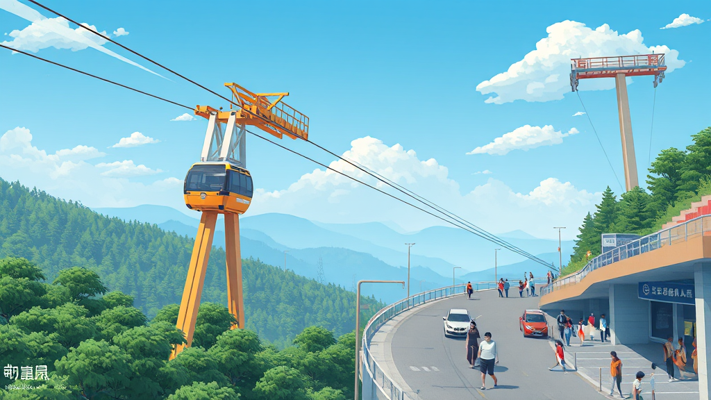 강원랜드, 3조 투자 K-HIT 마스터플랜 발표 7 교통 인프라 개선 노력 (illustration 스타일)