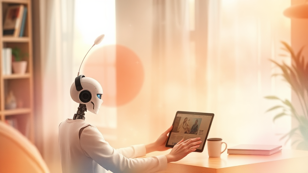 AI 스마트리빙 앱 비서 완벽 분석 7 AI 비서 연동 가능한 스마트 기기 (watercolor 스타일)