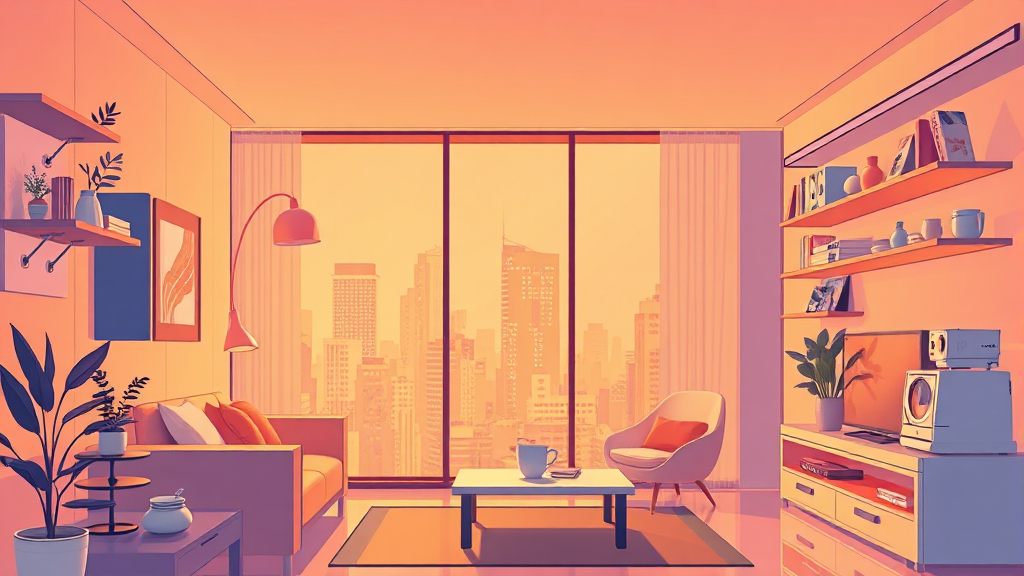 AI 스마트리빙 앱 비서 완벽 분석 9 AI 스마트리빙의 미래 전망 (illustration 스타일)