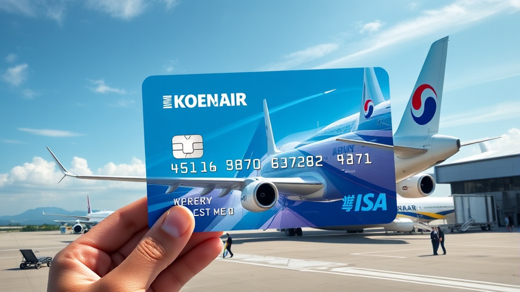 현대카드 항공권 할인 총정리! 4 대한항공 현대카드: 마일리지 적립 (realistic 스타일)