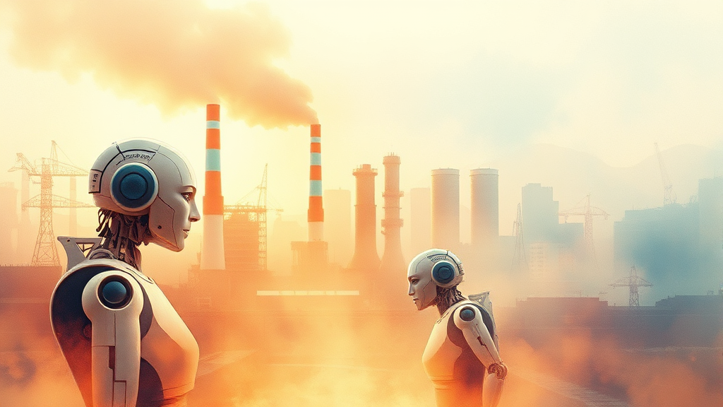 AI 노동시장 대변혁: 생존 전략은? 3 AI 노동시장, 어떻게 재편되나? (watercolor 스타일)