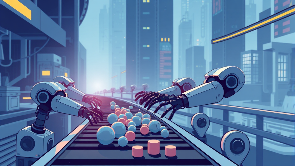 AI 노동시장 대변혁: 생존 전략은? 4 사라지는 일자리, 어디일까? (illustration 스타일)