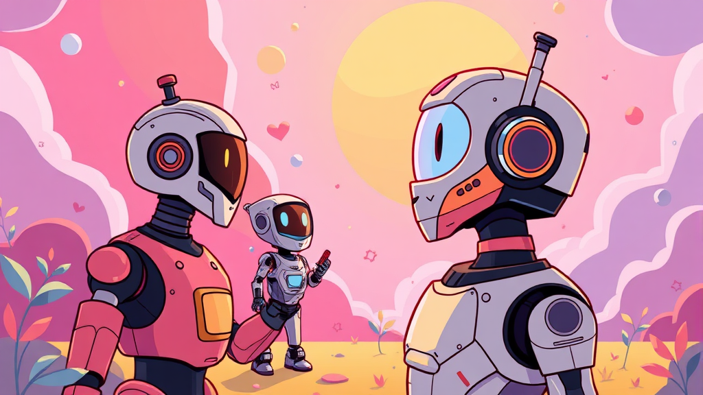 AI 노동시장 대변혁: 생존 전략은? 6 뜨는 직업, 필요한 역량은? (cartoon 스타일)