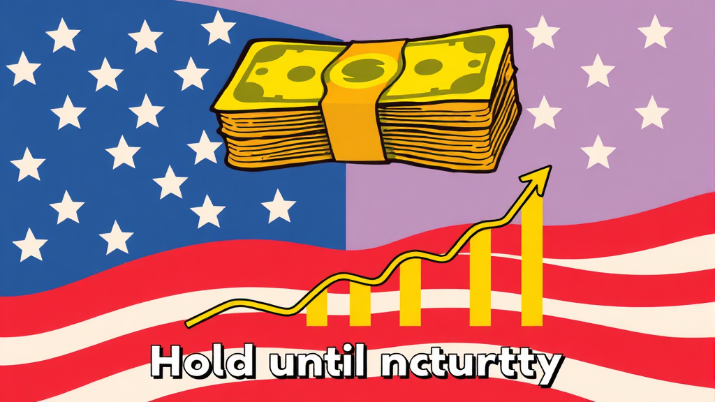 해외채권 투자 A to Z 5 미국 국채 투자: 기회와 전략 (cartoon 스타일)