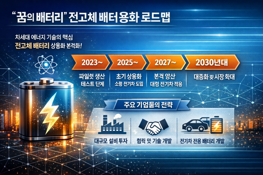 전고체 배터리: 차세대 에너지 혁명, 상용화 로드맵과 핵심 수혜주 총정리 4 ChatGPT Image 2026년 2월 28일 오후 09 23 11