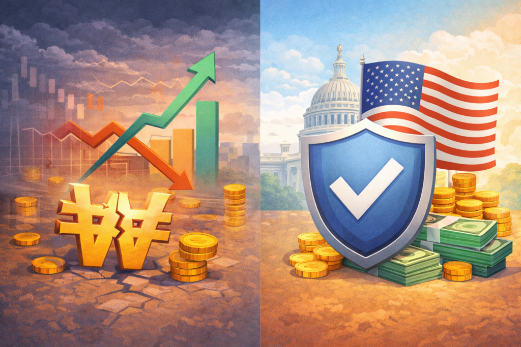 미국 국채로 안전하게 보호된 자산