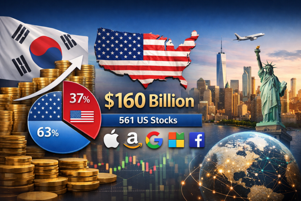 미국 투자 현황 1600억 달러