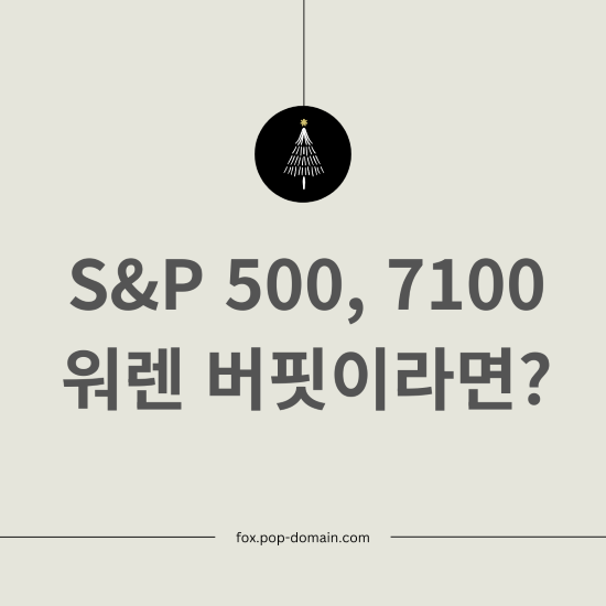 S P 500 고점 워렌버핏이라면