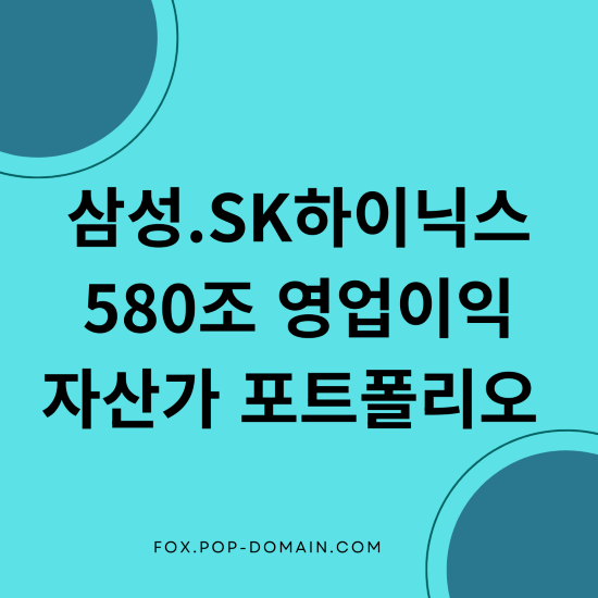 삼성 SK 580조 영업이익 자산가 포트폴리오